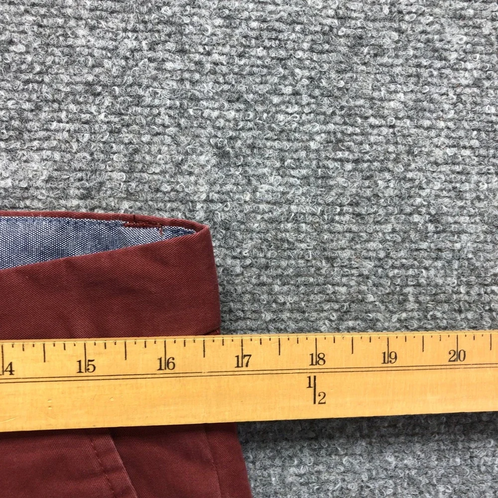 Banana Republic Fulton Skinny Chino Pants Mens 32x32 Rust Red Stretch Casual